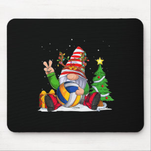 Winter Season Volleyball Gnome Christmas for Boys Mouse Mat