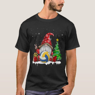Winter Season Volleyball Gnome Christmas T-Shirt