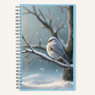 winter Serenity Bird Notebook