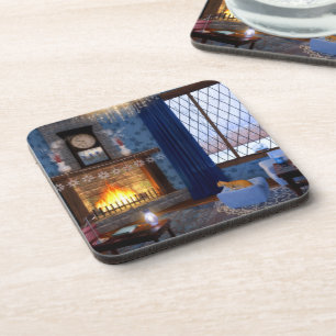 Winter Serenity Cork Coaster