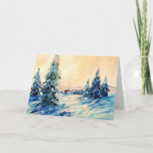 Winter Settles In Holiday Card