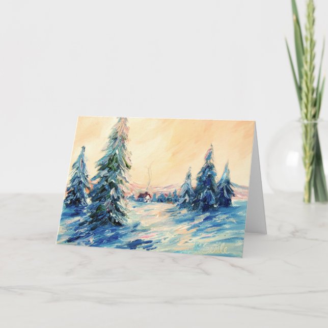 Winter Settles In Holiday Card (Front)