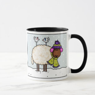winter sheep mug