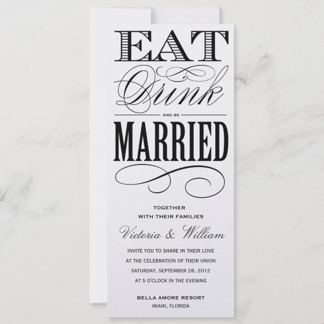 WINTER SHIMMER EDITION | WEDDING INVITATION (Front)