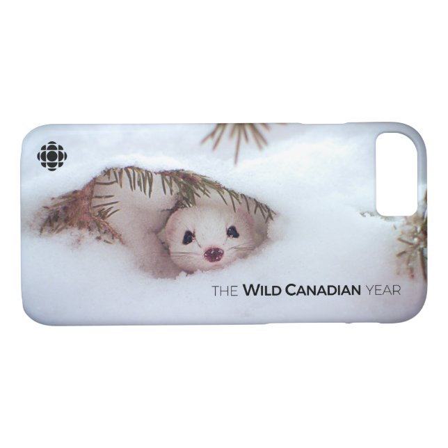 Winter - Short-Tailed Weasel Case-Mate iPhone Case (Back (Horizontal))