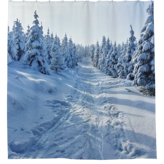 Winter  shower curtain (Front)