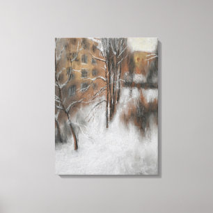 Winter Silence by the Window Canvas Print