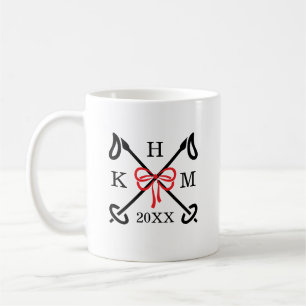 Winter Ski Slopes Monogram Mug
