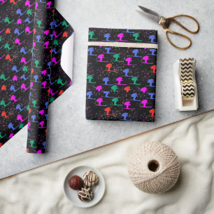 WINTER SKIER WRAPPING PAPER