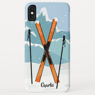 Winter Skiing custom name phone cases