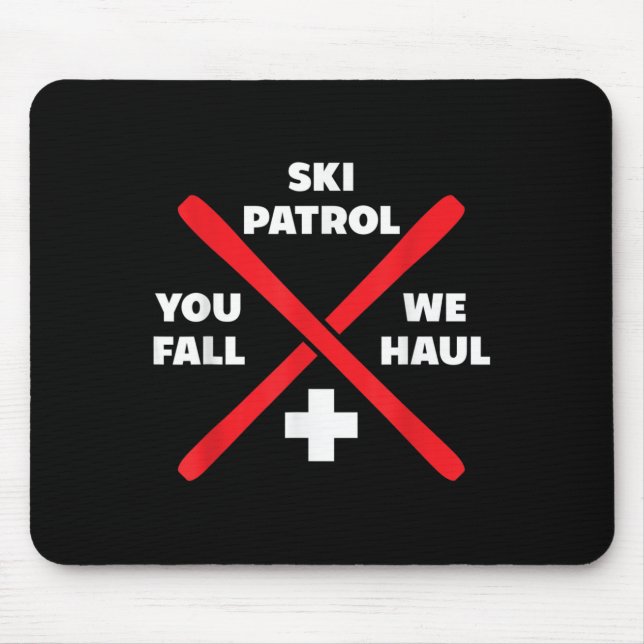 Winter Skiing Patrol Games Shirts &amp; Hoodies Sk Mouse Mat (Front)