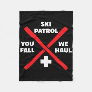 Winter Skiing Patrol Games Shirts And Hoodies Ski Fleece Blanket