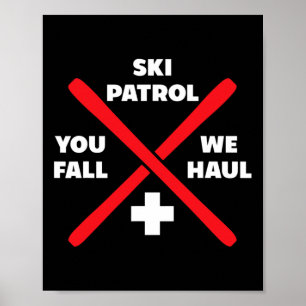 Winter Skiing Patrol Games Shirts And Hoodies Ski Poster