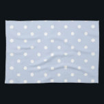 Winter Sky Blue Tea Towel<br><div class="desc">This was a beautiful lighter shade of blue, not quite pastel enough for a name like baby blue so we instead chose winter sky. Some of the products will be just winter sky blue while others will incorporate winter sky blue and white polka dots – mix and match the two...</div>