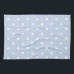 Winter Sky Blue Tea Towel<br><div class="desc">This was a beautiful lighter shade of blue, not quite pastel enough for a name like baby blue so we instead chose winter sky. Some of the products will be just winter sky blue while others will incorporate winter sky blue and white polka dots – mix and match the two...</div>