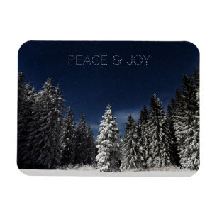 Winter Sky custom text magnet