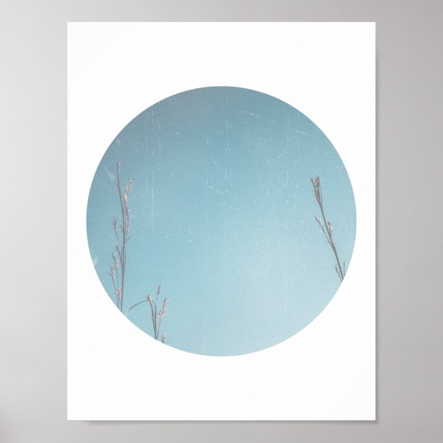 Winter Sky Geometric Print (Front)
