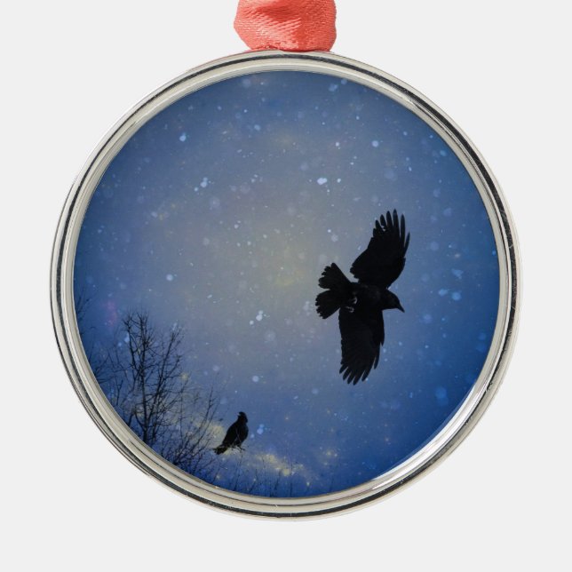 Winter Sky Metal Tree Decoration (Front)