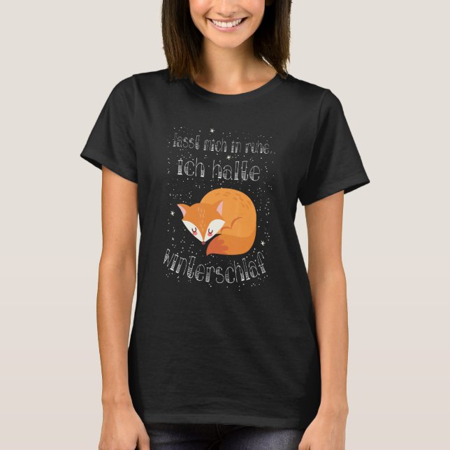 Winter Sleep Fox Pyjamas Fox T-Shirt (Front)