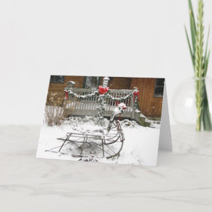 Winter Sleigh Holiday Card