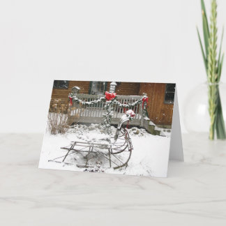 Winter Sleigh Holiday Card