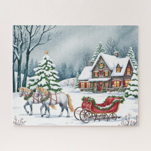 Winter Sleigh Ride Jigsaw Puzzle