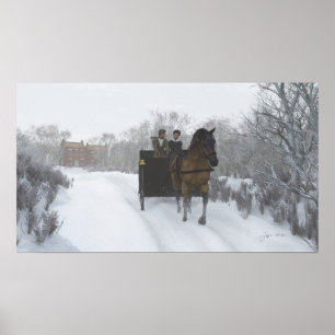 Winter Sleigh Ride Print