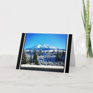 Winter Snow at Mount Shasta, CA Card