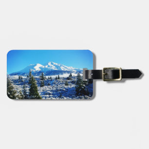 Winter Snow at Mount Shasta, CA Luggage Tag