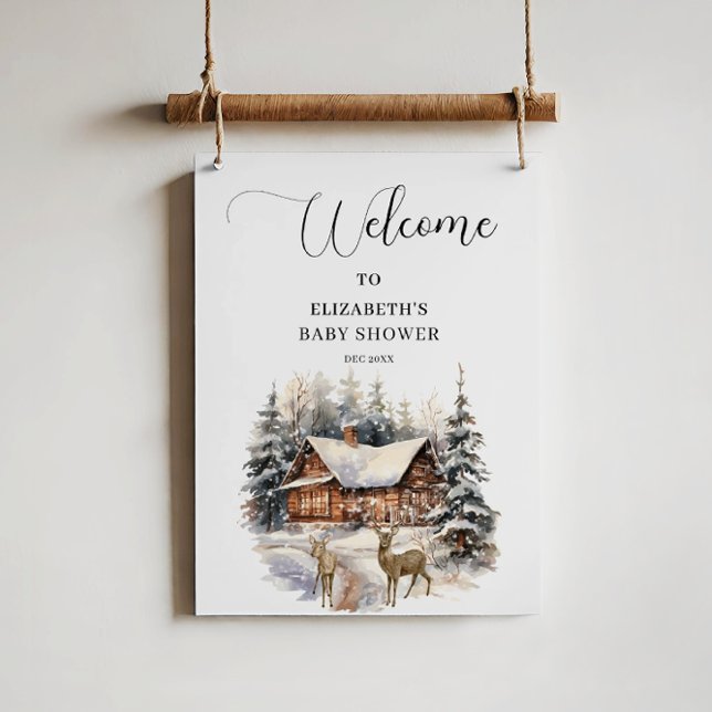 Winter Snow Baby It's Cold Outside Welcome Poster (Creator Uploaded)