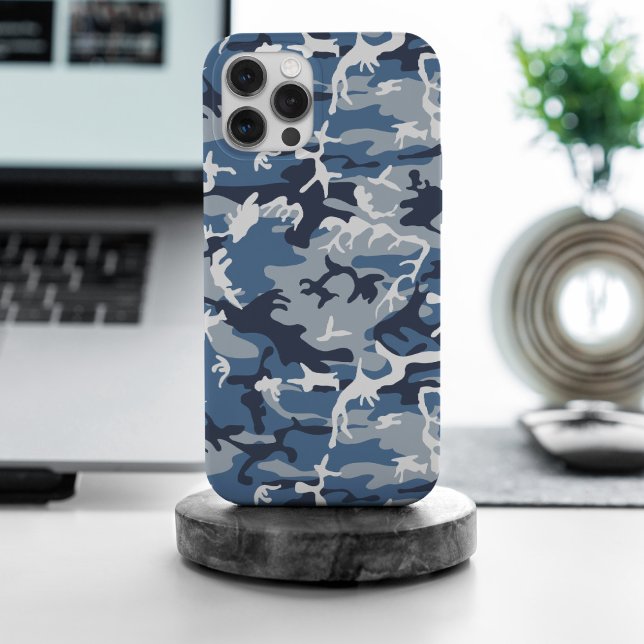 Winter Snow Blue Camouflage, Military, Army Case-Mate iPhone Case (Creator Uploaded)