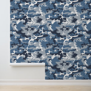Winter Snow Blue Camouflage, Military, Army Wallpaper