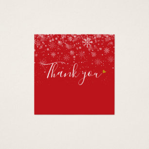 Winter Snow Business Gift Certificate Thank You