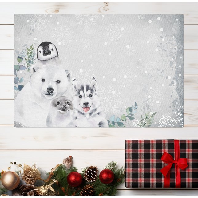  Winter Snow Christmas Arctic Baby Animal Tissue Paper (Creator Uploaded)
