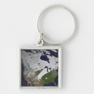 Winter Snow Cover in the Northern Hemisphere Key Ring