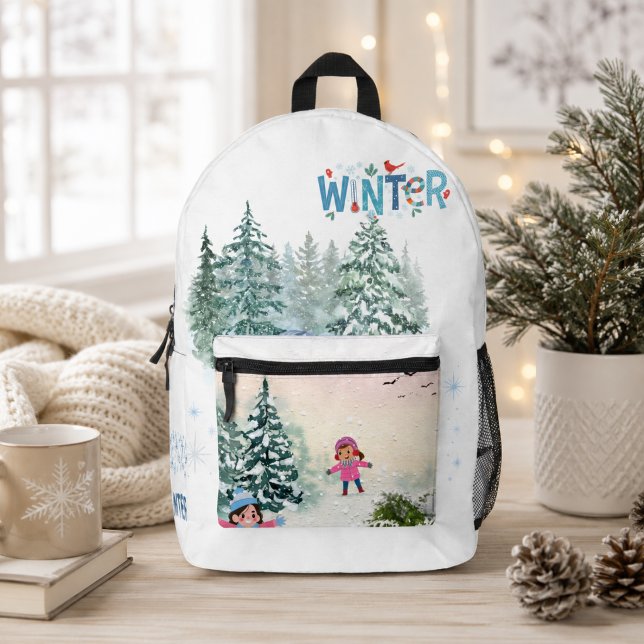 Winter Snow Day Backpack (Creator Uploaded)