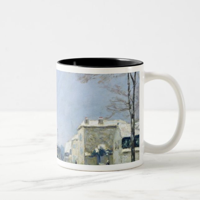Winter, Snow Effect, 1876 Two-Tone Coffee Mug (Right)