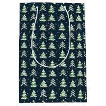 Winter Snow Evergreen Trees