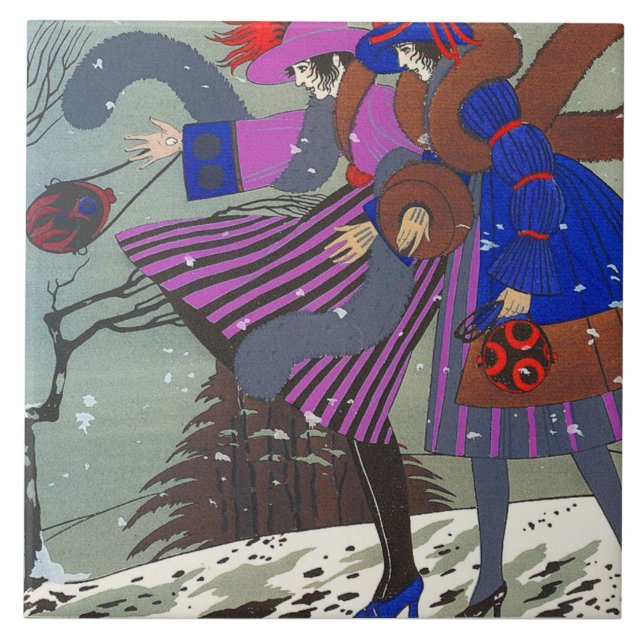 WINTER SNOW / FASHION COSTUME DESIGNER TILE (Front)