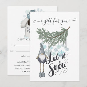 Winter Snow Gift Certificate