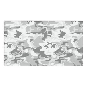 Winter Snow Grey Camouflage, Military, Army Name Tag