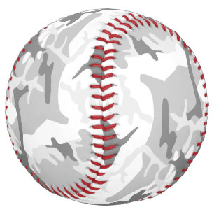 Winter Snow Grey Camouflage, Military, Army Softball