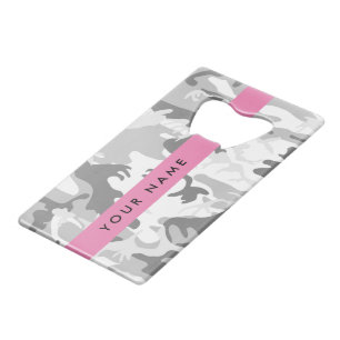 Winter Snow Grey Camouflage Your name Personalise