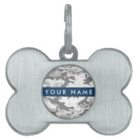 Winter Snow Grey Camouflage Your name Personalise