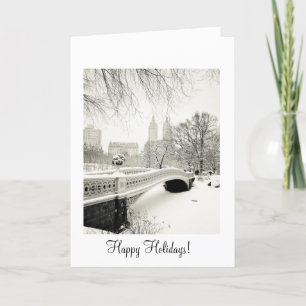 Winter Snow - Happy Holidays Holiday Card