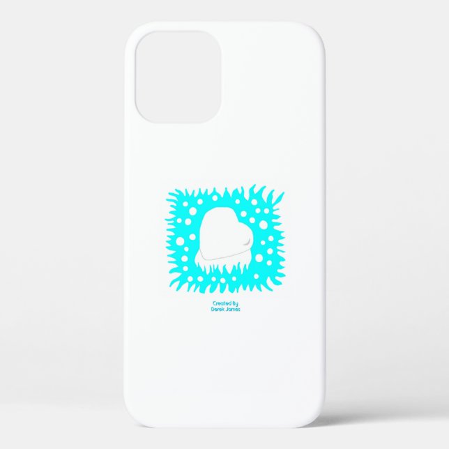 Winter Snow Heart Apple iPhone 12 Pro Case (Back)