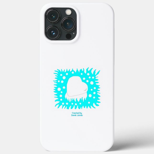 Winter Snow Heart Apple iPhone 13 Pro Max Case (Back)