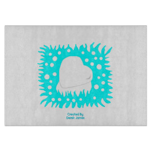 Winter Snow Heart Cutting Board 38.1 cm x 27.9 cm