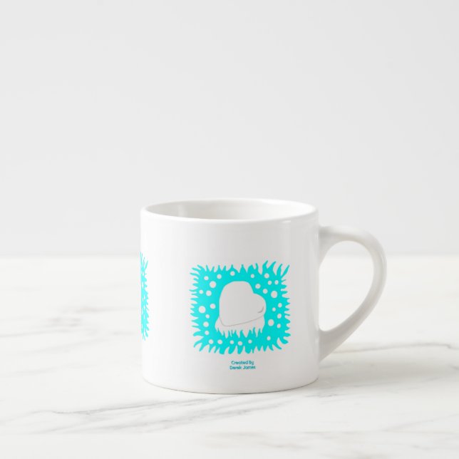 Winter Snow Heart Espresso Mug (Right)