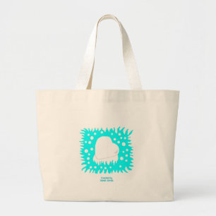 Winter Snow Heart Jumbo Tote